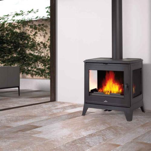 BURY CAST IRON FREESTANDING WOOD BURNING FIREPLACE STOVE CALORE SUSTAINA-600x600