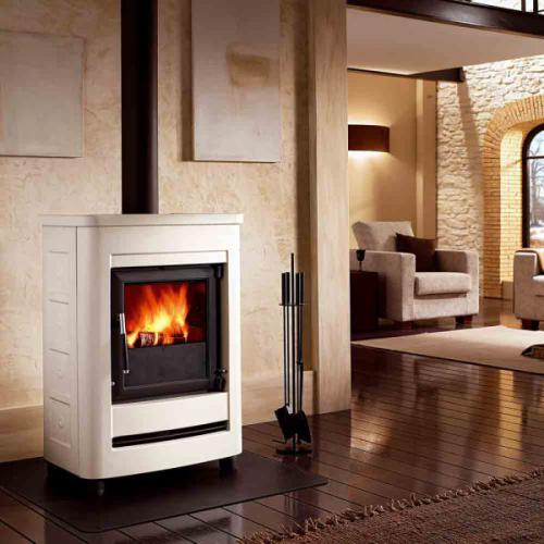 E904S FREESTANDING WOOD BURNING FIREPLACE STOVE CALORE SUSTAINABLE ENERG-600x600