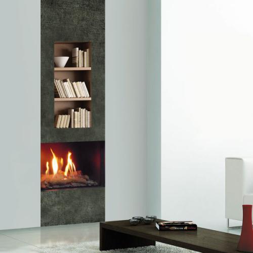 FOCUS80 BUILT-IN GAS BURNING FIREPLACE STOVE CALORE SUSTAINABLE ENERGY-600x600