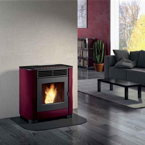 GIOIA FREESTANDING PELLET BURNING FIREPLACE CALORE SUSTAINIBLE ENERGY-600x600