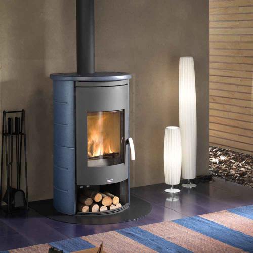 VERA FREESTANDING WOOD BURNING FIREPLACE STOVE CALORE SUSTAINABLE ENERGY