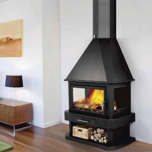 VIGO FREESTANDING WOOD BURNING FIREPLACE STOVE CALORE SUSTAINABLE ENERGY